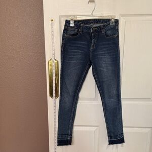 Miss Me Dark Blue Ankle Jeans